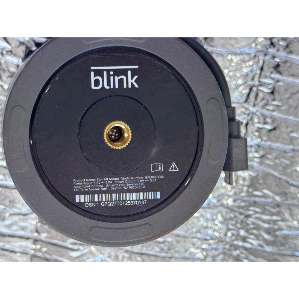 Blink Pan-Tilt Mount for Mini Camera Black Model BAE041000U 360 Degree View